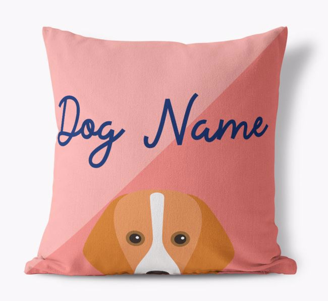 Peeking Name: Personalised {breedFullName} Cushion